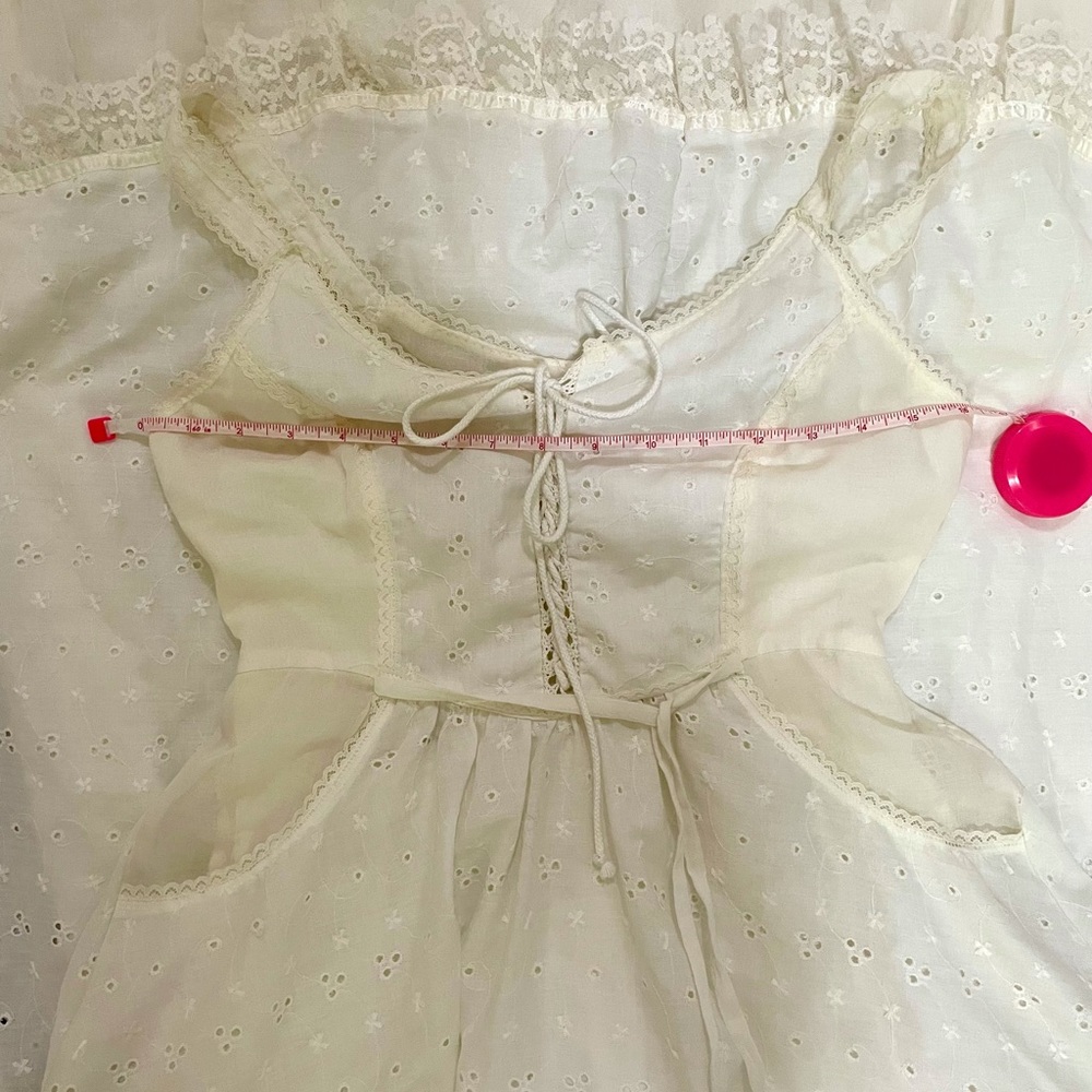 🐇Beautiful🐇Gunne Sax Delicate Eyelet Lace Princess CottageCore👰Prom Dress(9)✨ - Picture 12 of 13